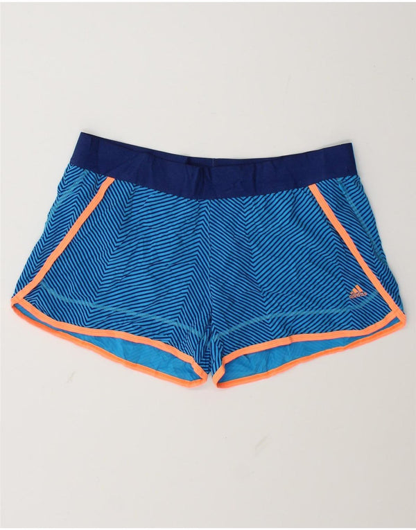 Adidas ženske sportske kratke hlače Climalite UK 12/14 srednje plave pruge