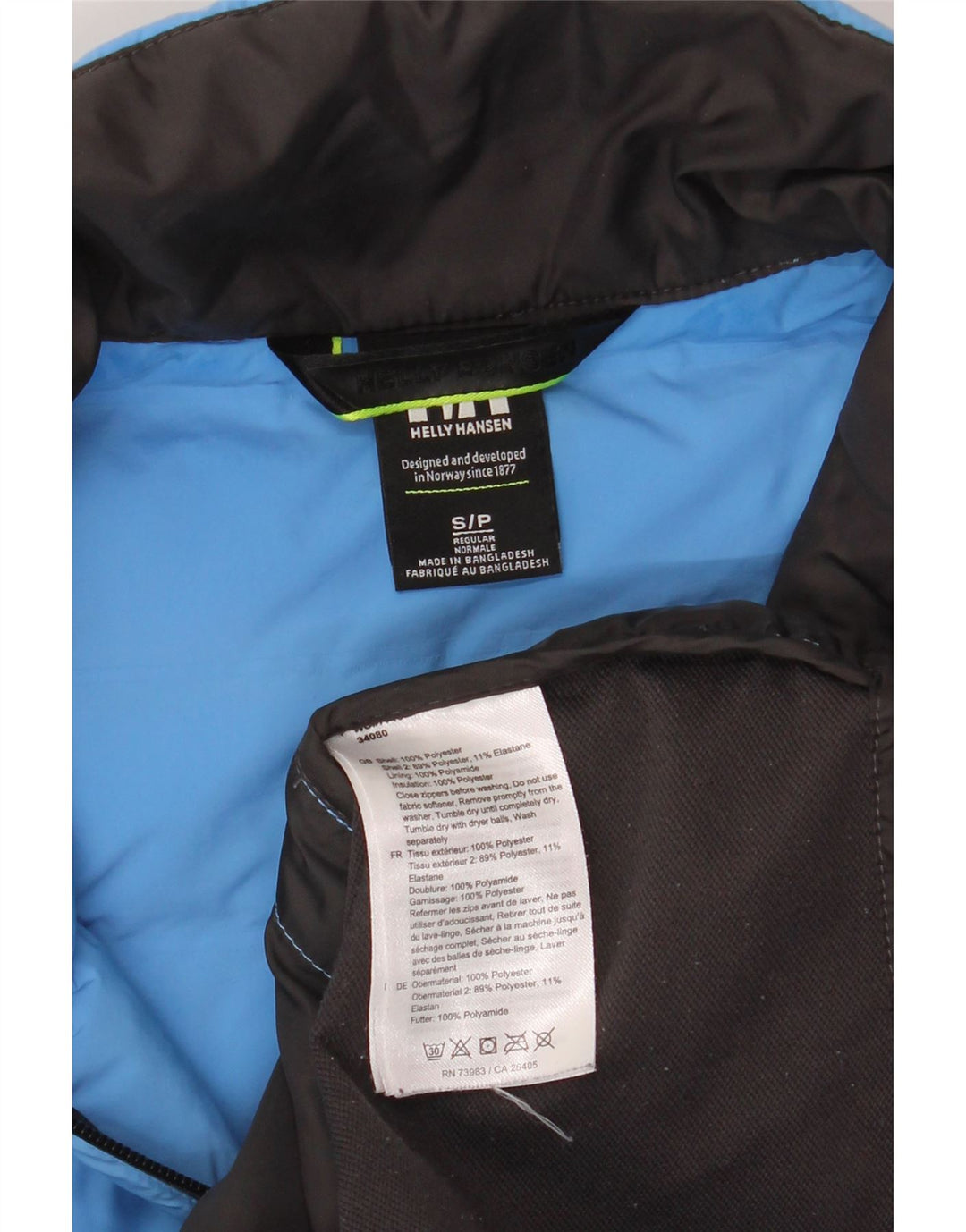 Helly Hansen Ženska podstavljena jakna UK 10 Small Blue Colourblock Poliester