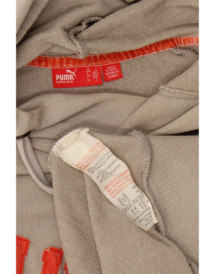 PUMA muška majica s kapuljačom s kapuljačom, veliki sivi pamuk