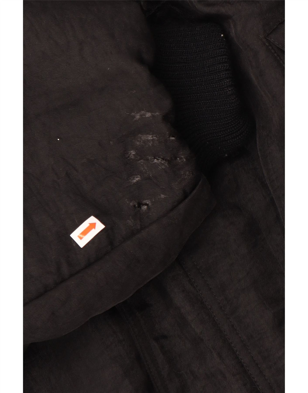 Vintage muška široka podstavljena jakna UK 38 srednje crna