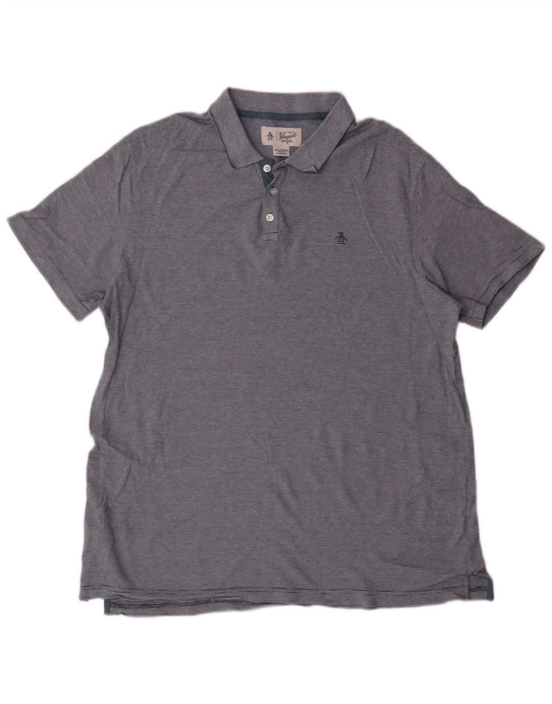 PENGUIN Muška polo majica 2XL Classic na plave pruge od pamuka