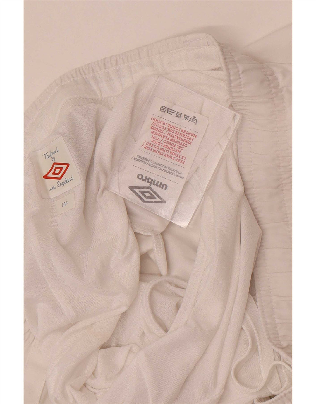 Umbro Boys England Sport Shorts 11-12 Years White Poliester