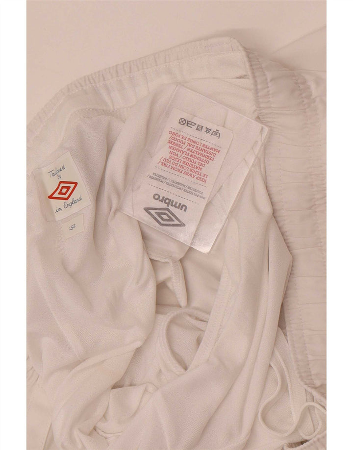 Umbro Boys England Sport Shorts 11-12 Years White Poliester