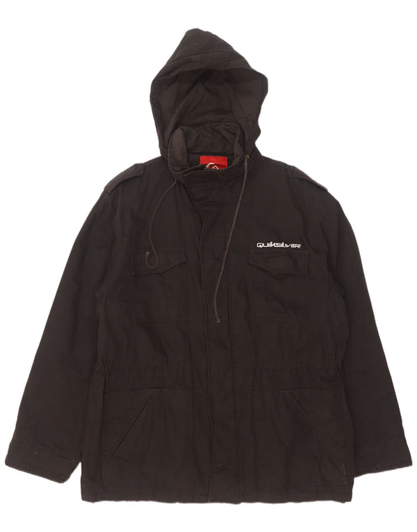 Quiksilver muška vojna jakna s kapuljačom UK 42 XL crni pamuk