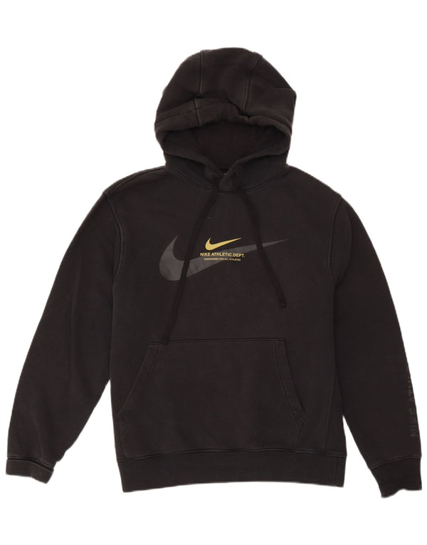 NIKE muška majica s kapuljačom s kapuljačom srednje veličine, crni pamuk
