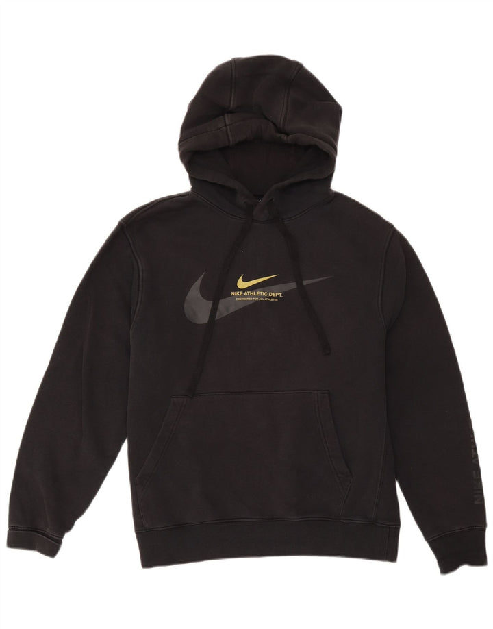 NIKE muška majica s kapuljačom s kapuljačom srednje veličine, crni pamuk