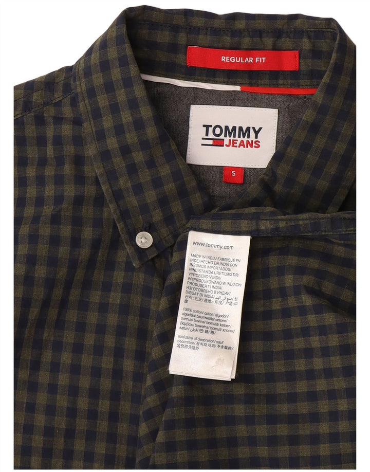Tommy Hilfiger muška majica standardnog kroja Mala tamnoplava pamuk gingham