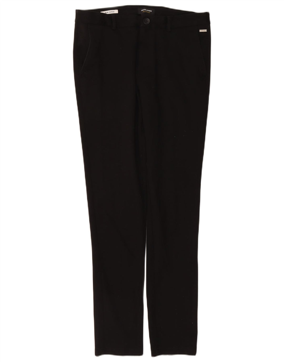 Jack & Jones Ženske Marco Slim Chino hlače W32 L34 crni poliester