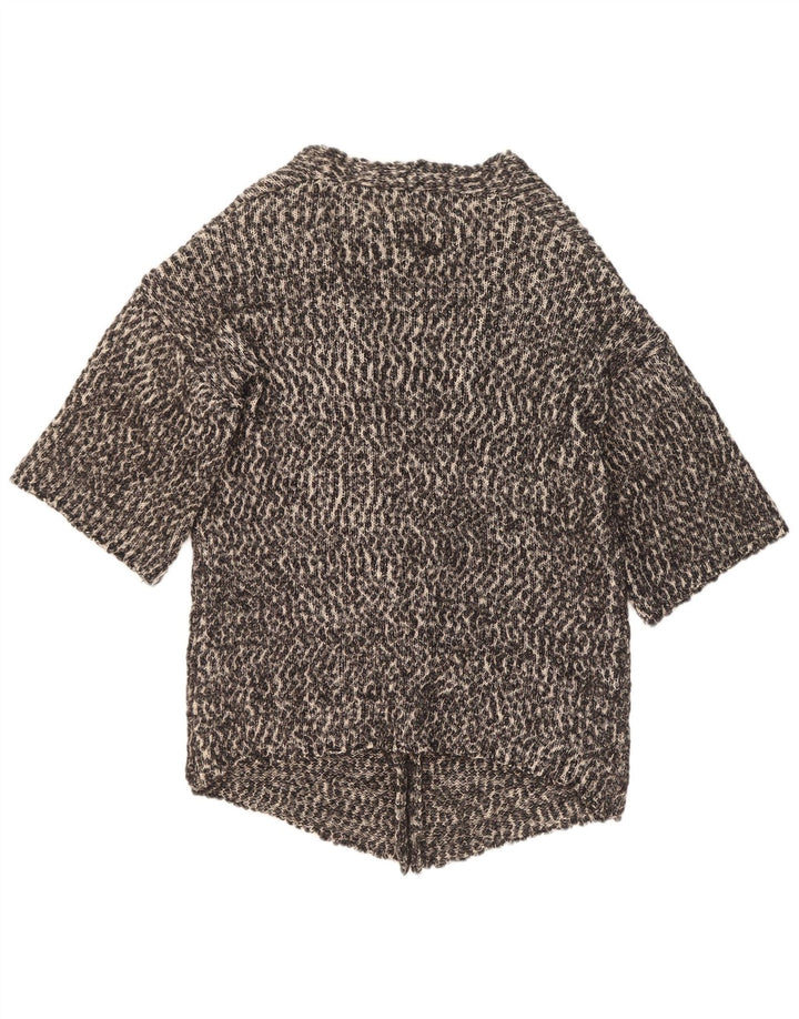 Massimo Dutti ženski prekomjerni džemper s 3/4 rukavima UK 10 Small Gray