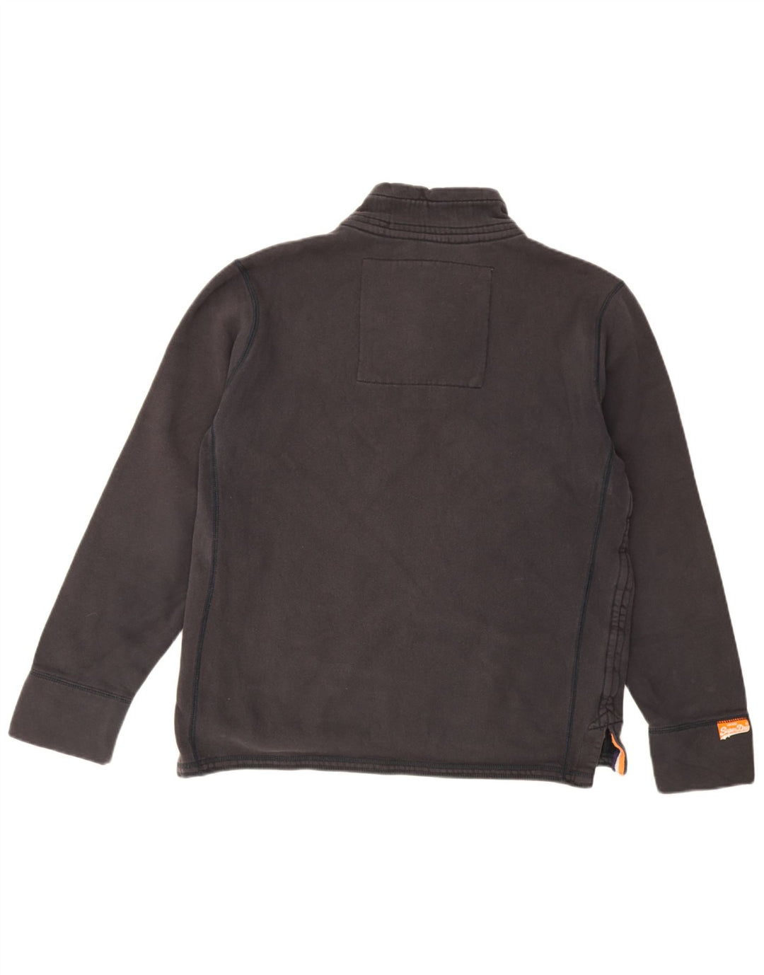 Superdry muška majica s dugmadima i ovratnikom XL crni pamuk