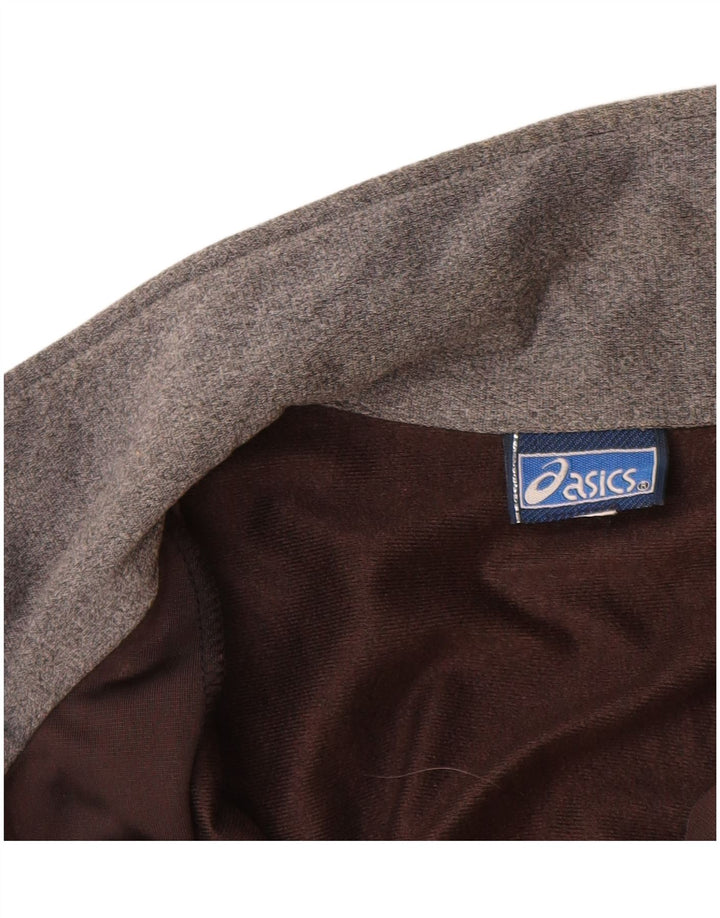 ASICS muška grafička gornja jakna trenirke srednje smeđe poliesterske boje