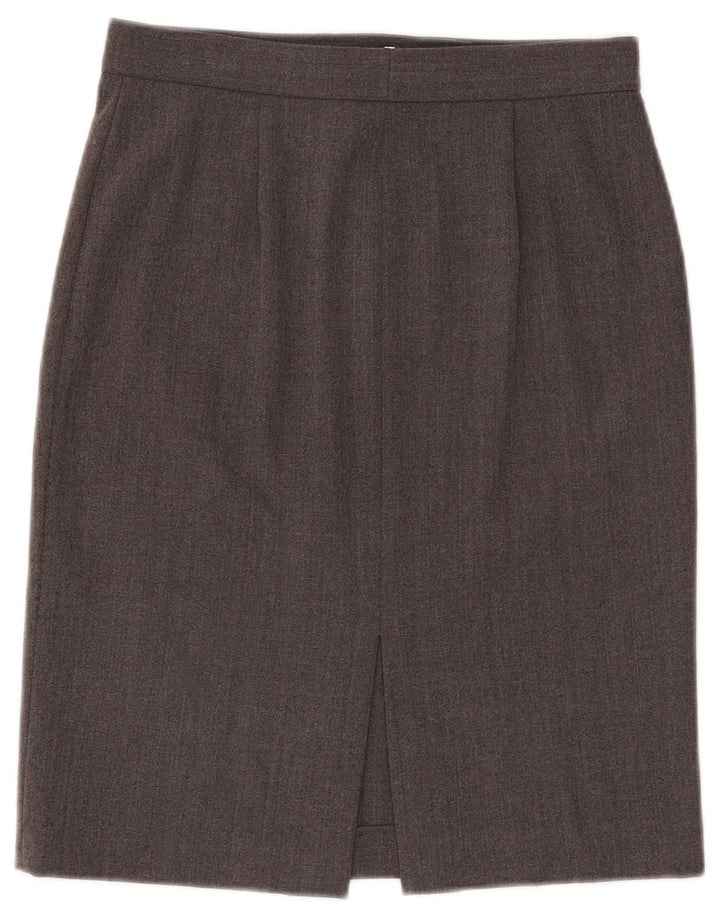 Emporio Armani ženska pencil suknja IT 42 srednje veličine W28 sivi poliester