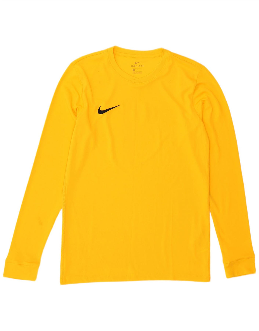 Nike Dri Fit Graphic majica dugih rukava srednje žute boje od poliestera