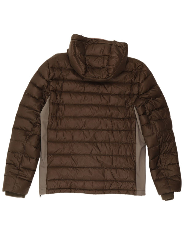 Woolrich Mens Penn-Rich Graphic Padded Jacket UK 38 Medium Khaki