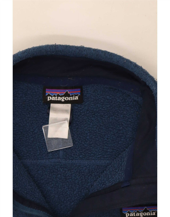 Patagonia muška majica s izrezom s patentnim zatvaračem Veliki plavi poliester
