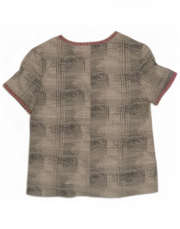 Zara ženski gornji dio bluze s apstraktnim uzorkom UK 16 Large Grey