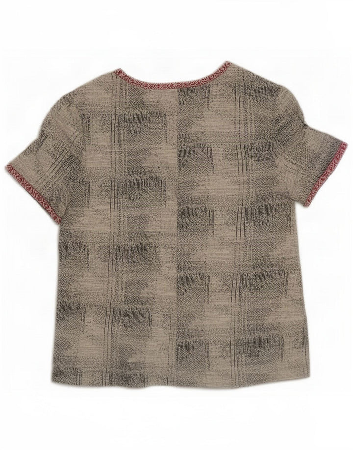 Zara ženski gornji dio bluze s apstraktnim uzorkom UK 16 Large Grey