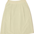 VINTAGE Womens A-Line Skirt UK 14 Medium W30  Beige Polyester Vintage Vintage and Second-Hand Vintage from Messina Hembry 