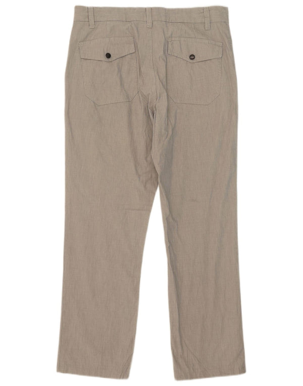 Zara muške ravne chino hlače EU 42 Large W32 L29 sivi pamuk