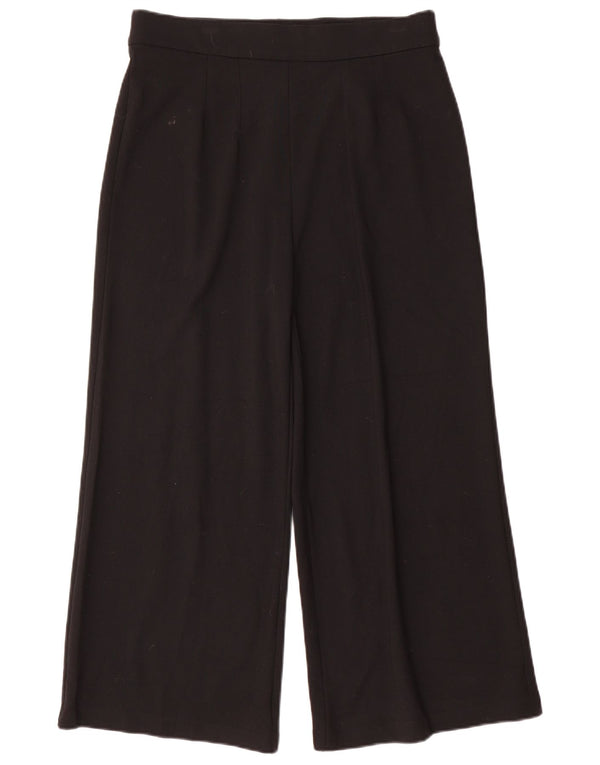 Marks & Spencer ženske široke ležerne hlače UK 14 Large W32 L26 crne