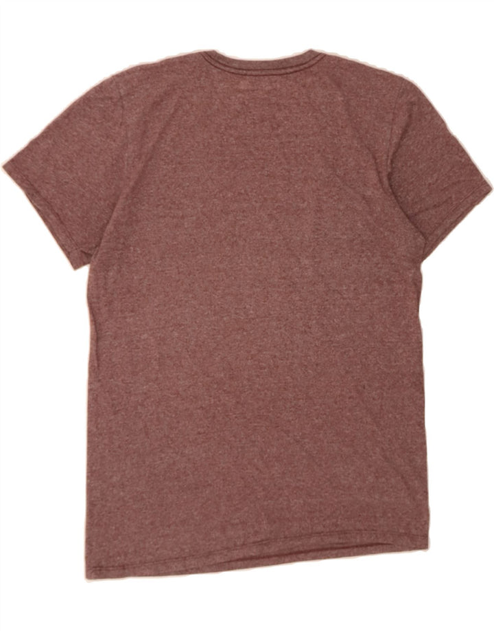 HURLEY Mens Graphic T-Shirt Top Small Burgundy Polyester Vintage Hurley and Second-Hand Hurley from Messina Hembry 