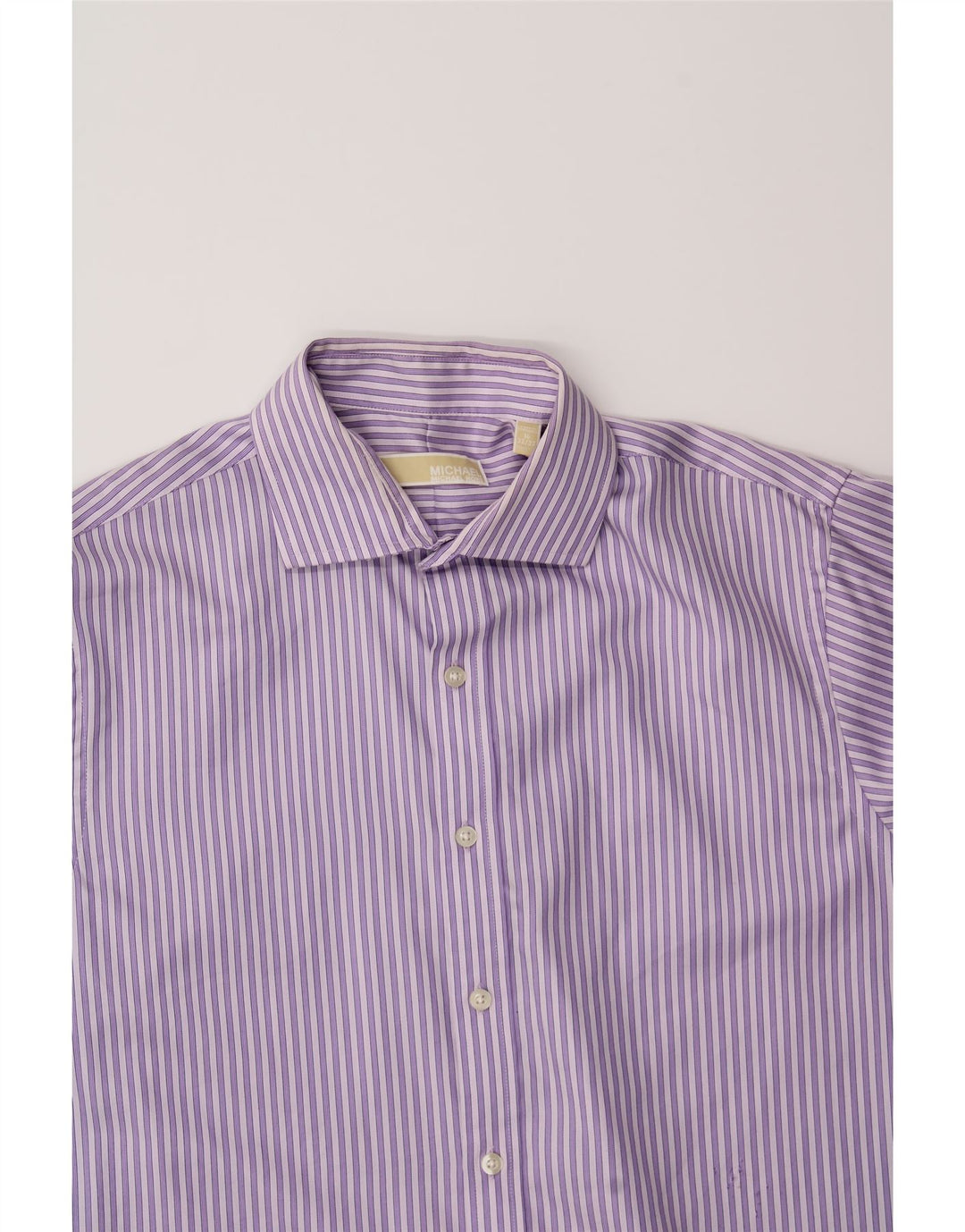 MICHAEL KORS Mens Shirt Size 16 Large Purple Striped Vintage Michael Kors and Second-Hand Michael Kors from Messina Hembry 