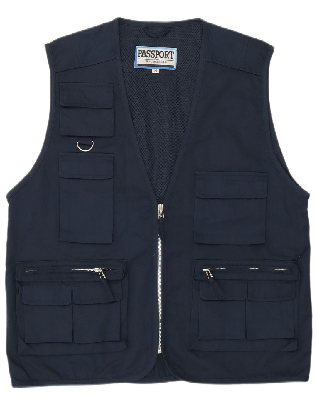 Passport Mens Utility Gilet UK 38 Srednji tamnoplavi poliester