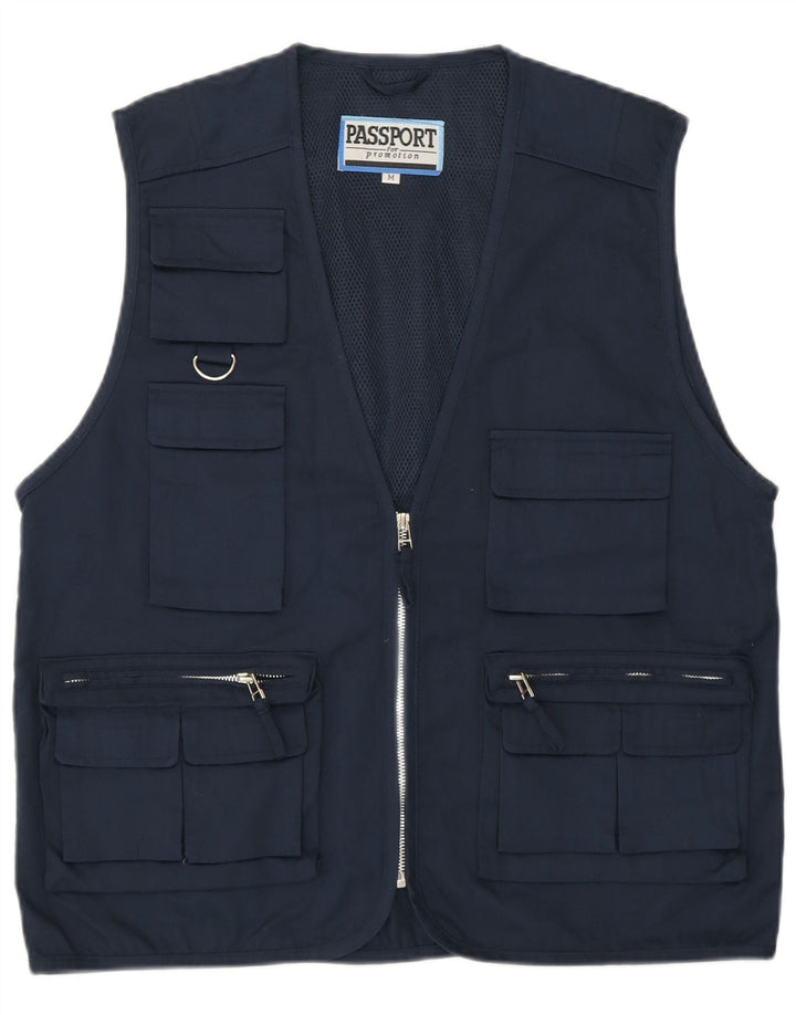 Passport Mens Utility Gilet UK 38 Srednji tamnoplavi poliester