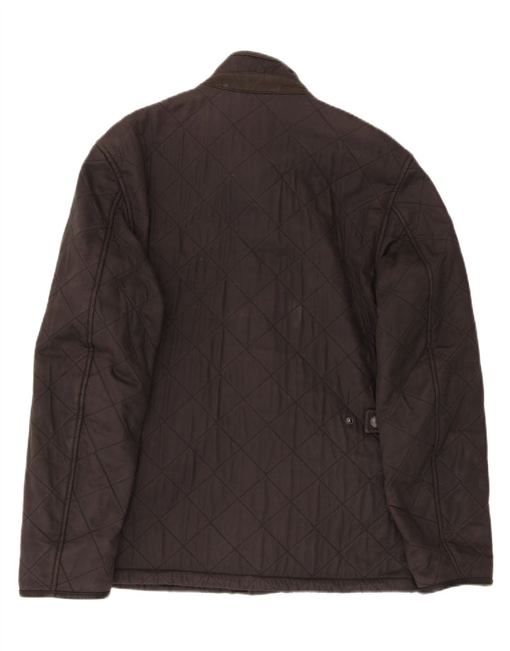 BARBOUR Mens Quilted Jacket UK 36 Small Black