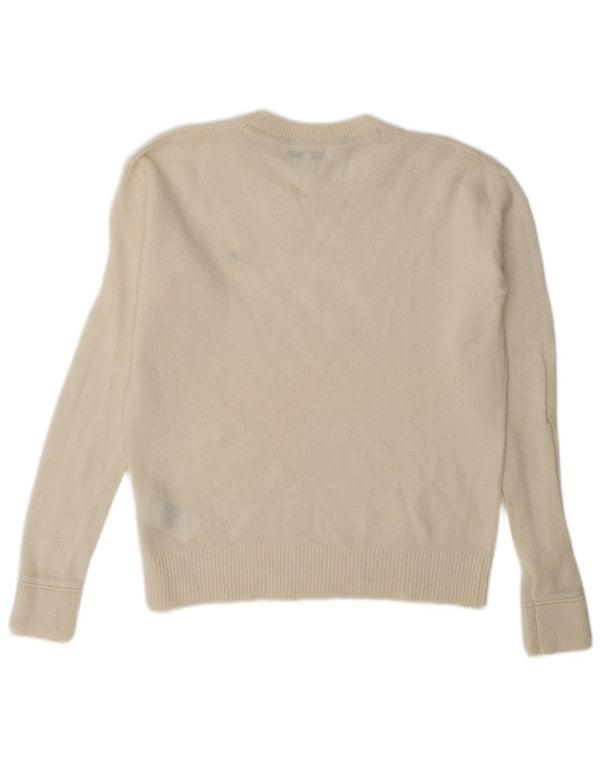 Tommy Hilfiger ženski džemper s okruglim izrezom UK 6 XS Off White