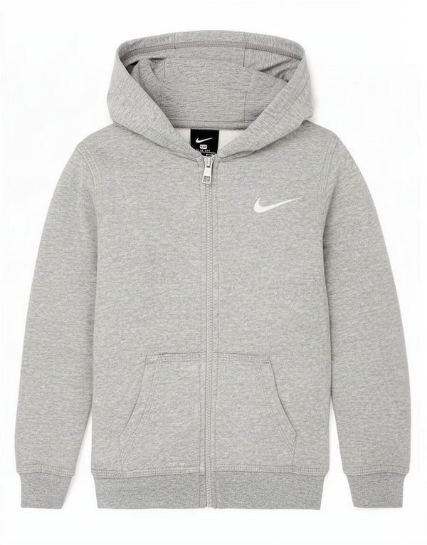 Nike pulover s kapuljačom s patentnim zatvaračem za dječake 3-4 godine XS, sivi flekasti pamuk