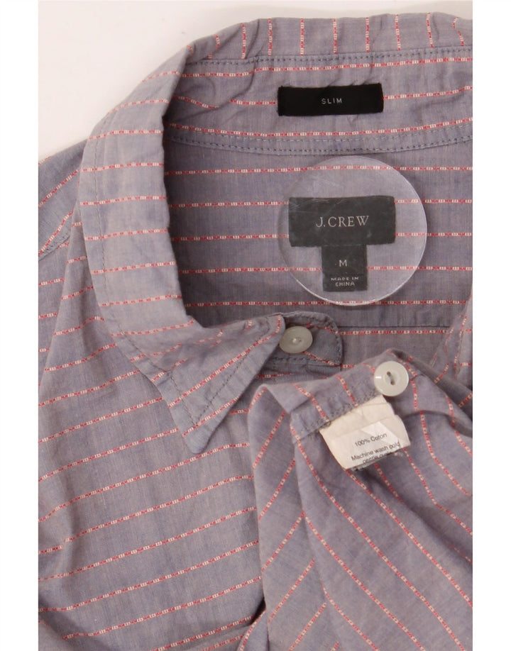 J. CREW Muška uska košulja, pamuk na srednje sive pruge