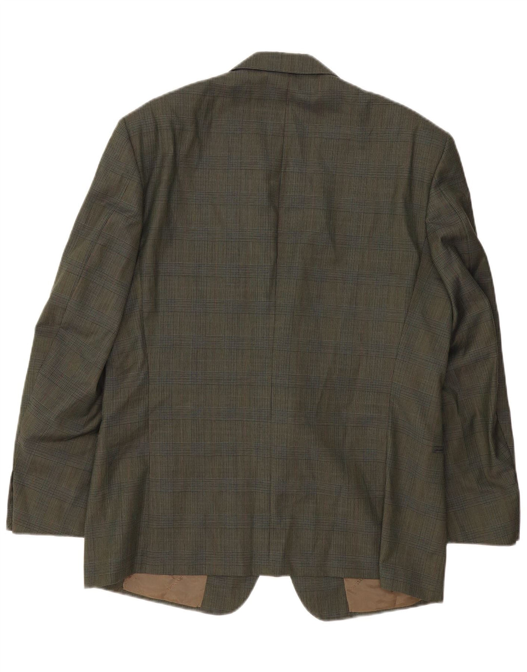 TRUSSARDI muška jakna s 2 gumba IT 54 2XL kaki karirana vuna