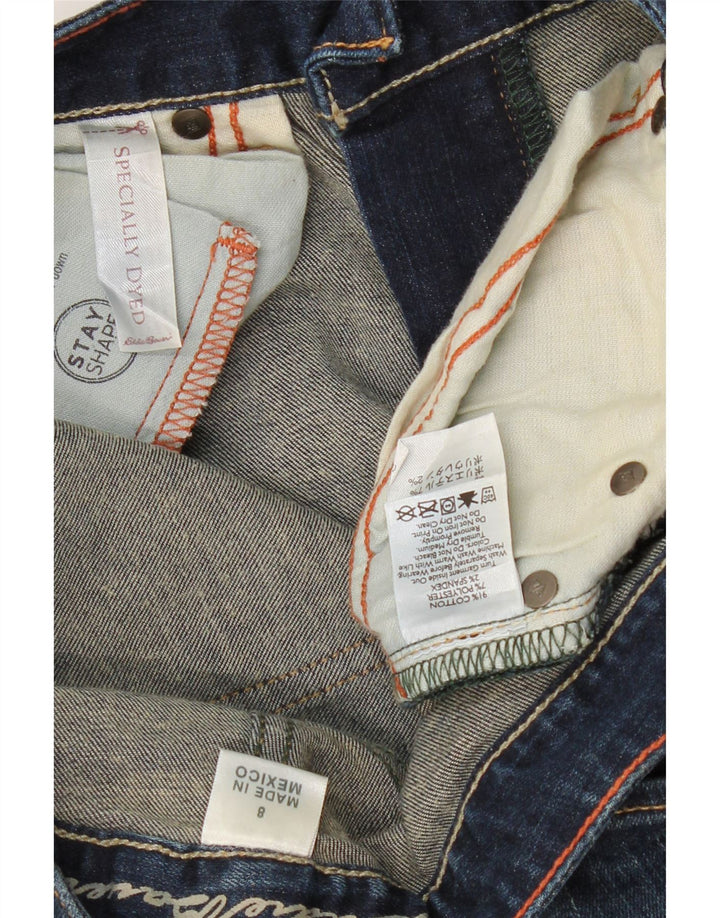 EDDIE BAUER Ženske curvy Bootcut traperice US 8 srednje W34 L32 tamnoplave