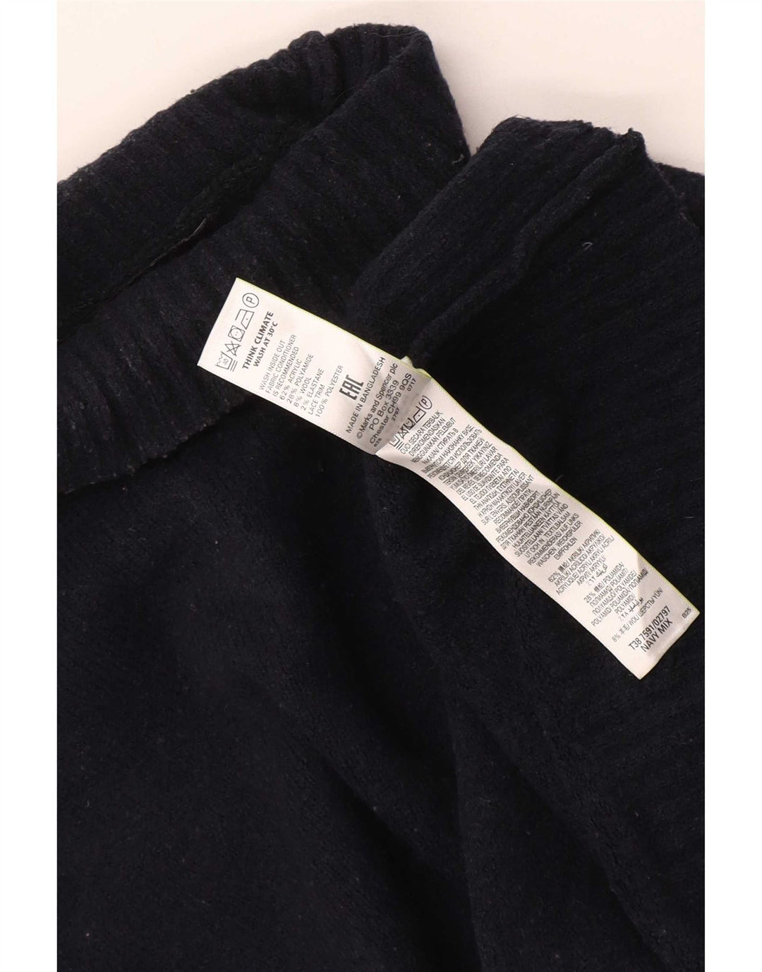 Marks & Spencer ženski pulover s rol izrezom UK 14 srednje tamnoplava