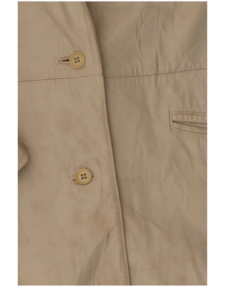 Marcos ženska kožna jakna sa 2 gumba IT 44 srednje bež kožna