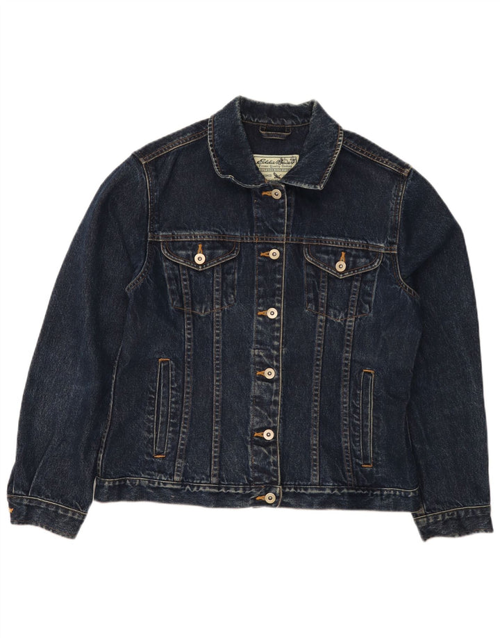 EDDIE BAUER Ženska traper jakna UK 14 Srednje tamnoplavi pamuk