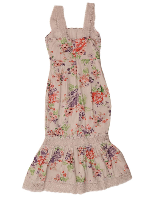 LIPSY ženska haljina bez rukava sirena UK 6 XS bijela cvjetna viskoza