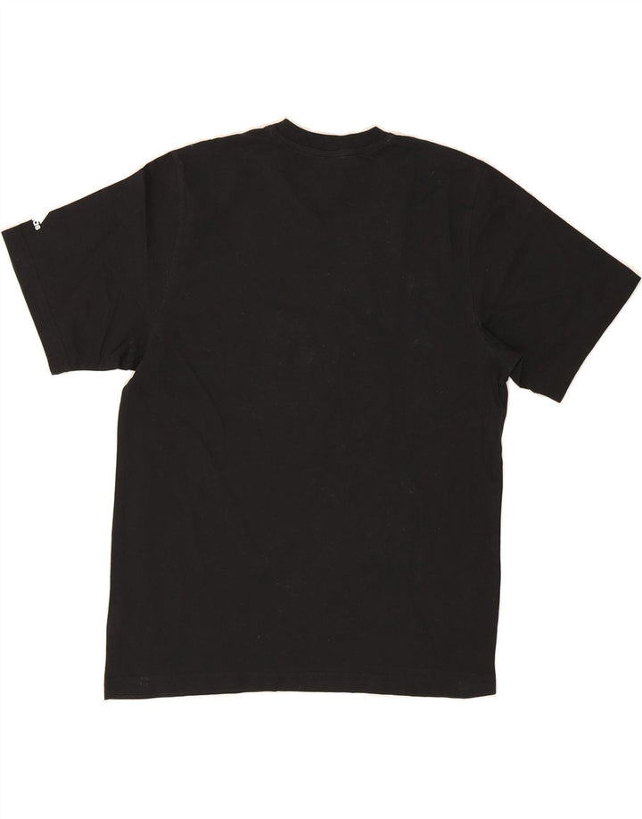ADIDAS Mens T-Shirt Top Medium Black Cotton Vintage Adidas and Second-Hand Adidas from Messina Hembry 