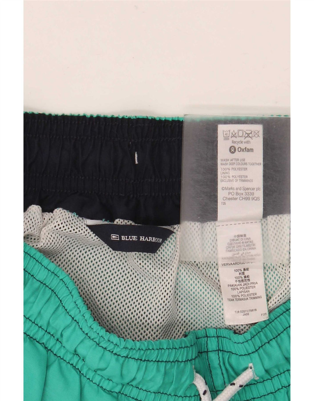 Marks & Spencer muške kratke hlače za plivanje Blue Harbor srednje zelene boje od poliestera