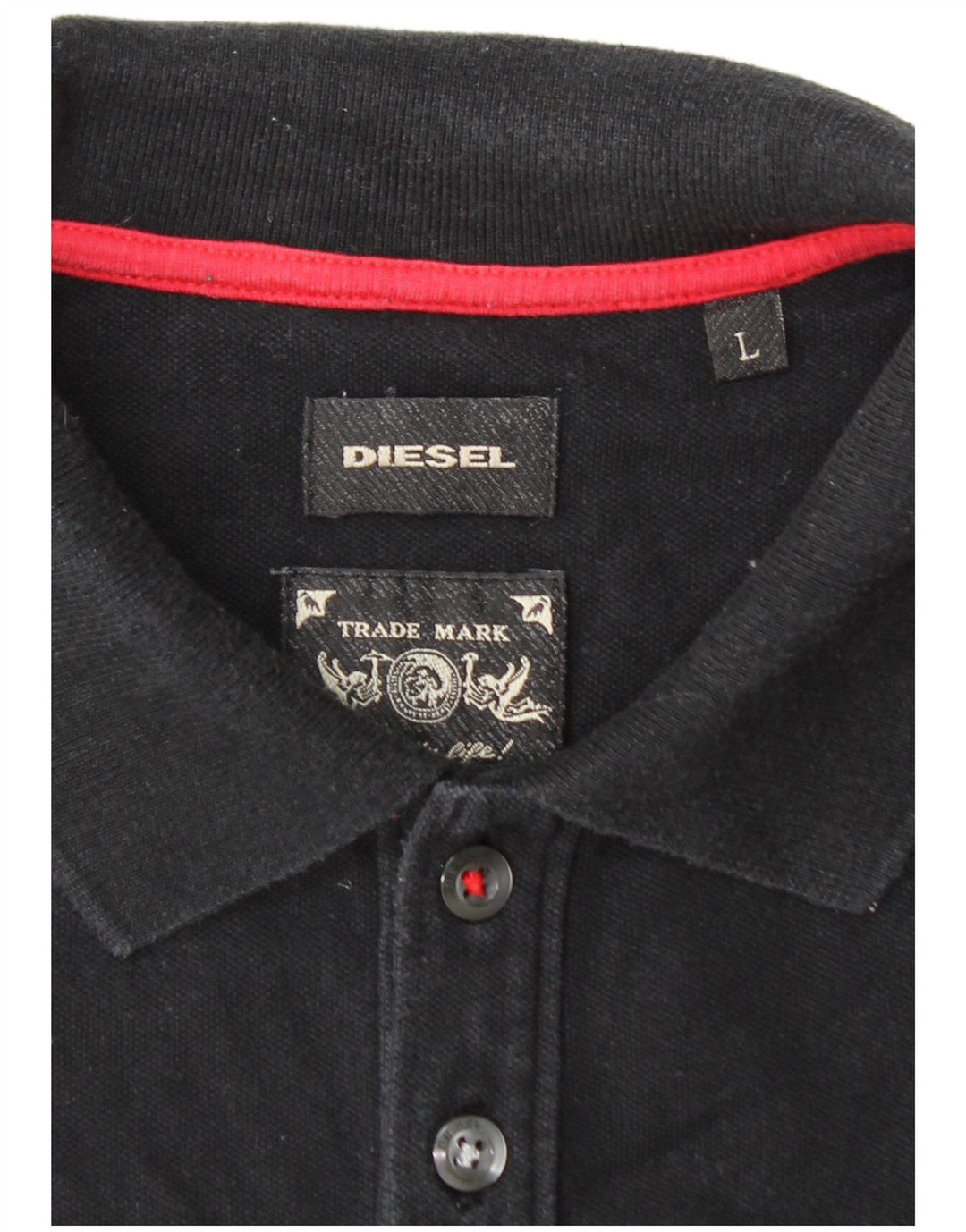 DIESEL Muška polo majica velika crna pamučna