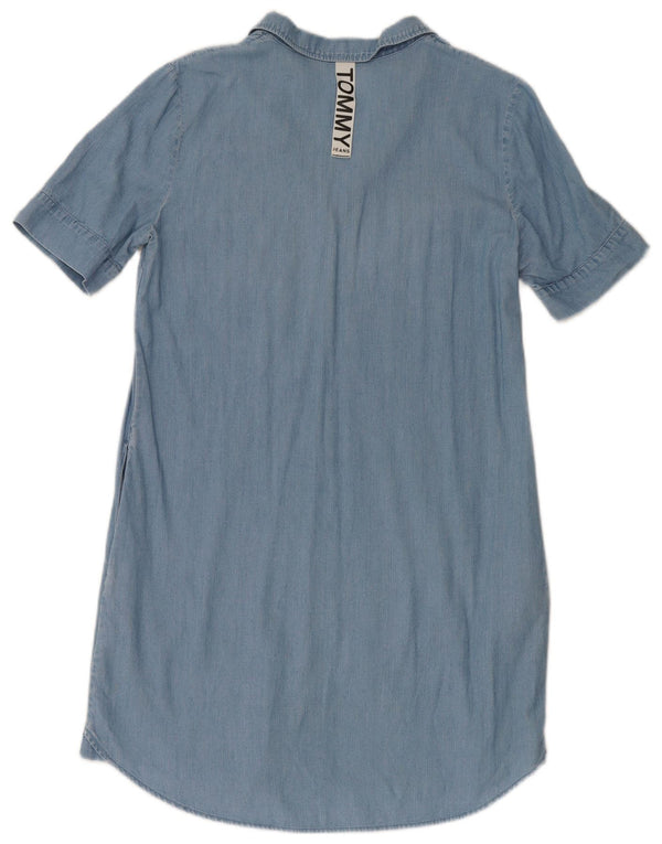 Tommy Hilfiger Womens Denim Dress UK 14 Medium Blue Cotton