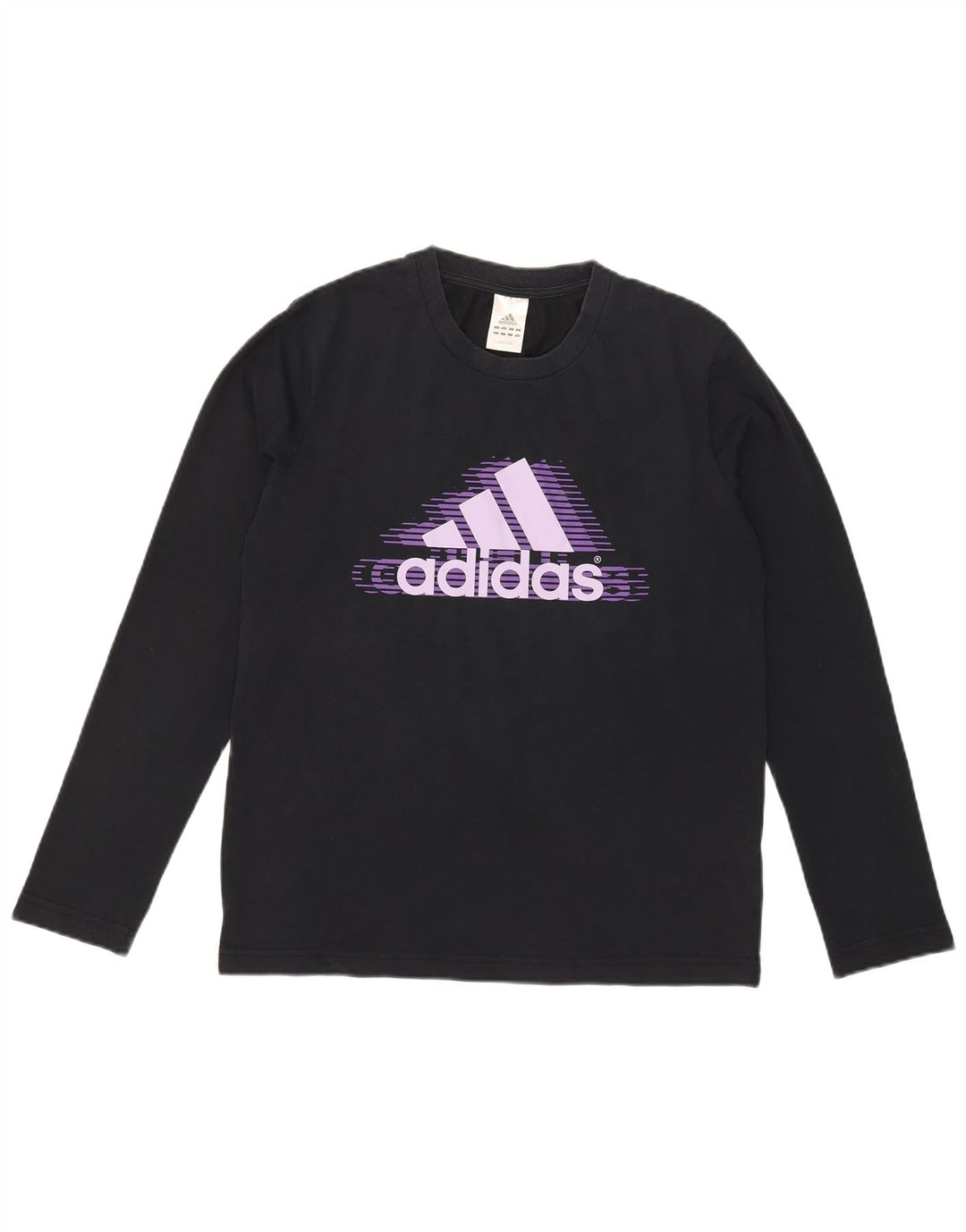 Adidas muška majica s grafičkim motivima dugih rukava srednje tamnoplava