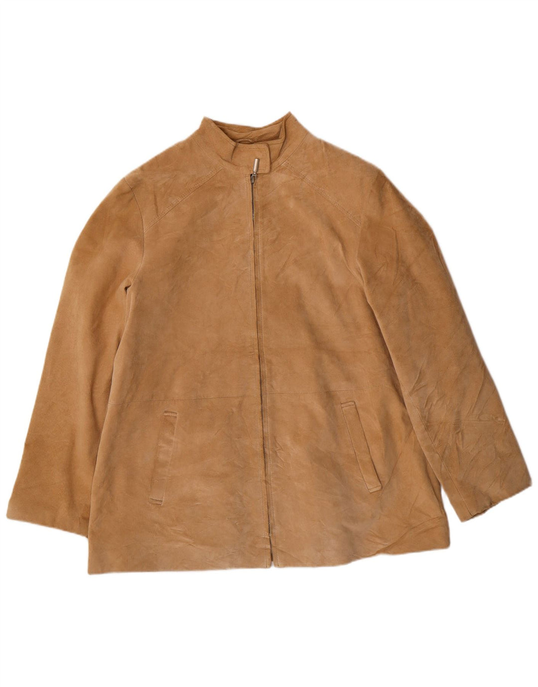 MARINA RINALDI Ženska jakna od antilopa veličine 23 srednje bež kožna klasična