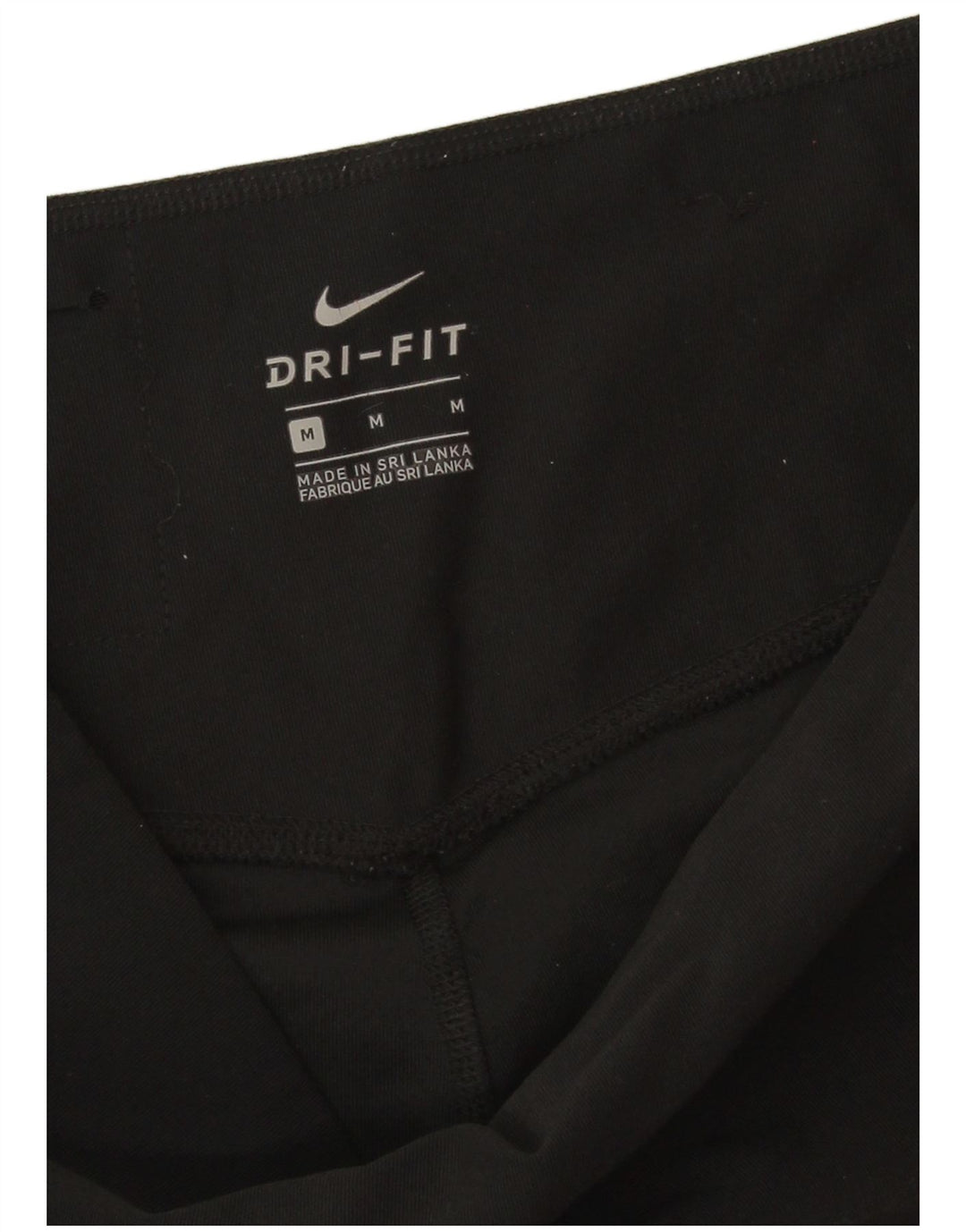 Nike Ženske Dri Fit Capri Leggings UK 14 Srednje crni poliester