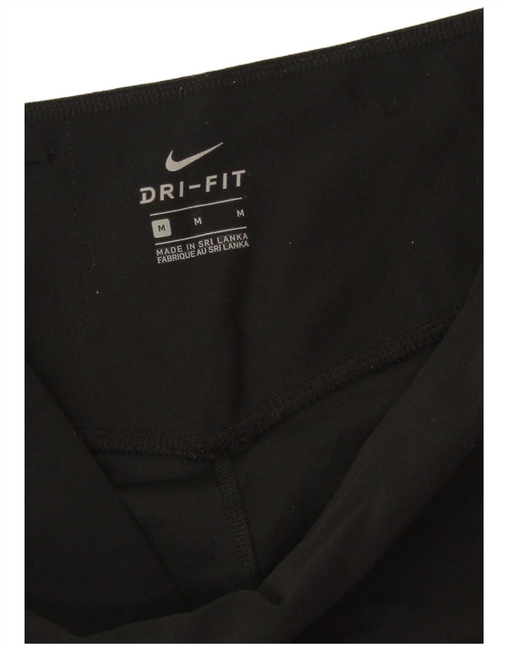 Nike Ženske Dri Fit Capri Leggings UK 14 Srednje crni poliester