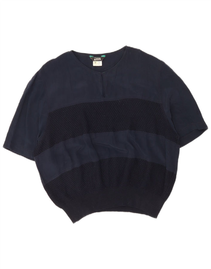 Donna Mizar Ženska bluza Top IT 50 XL Mornarsko plava svila