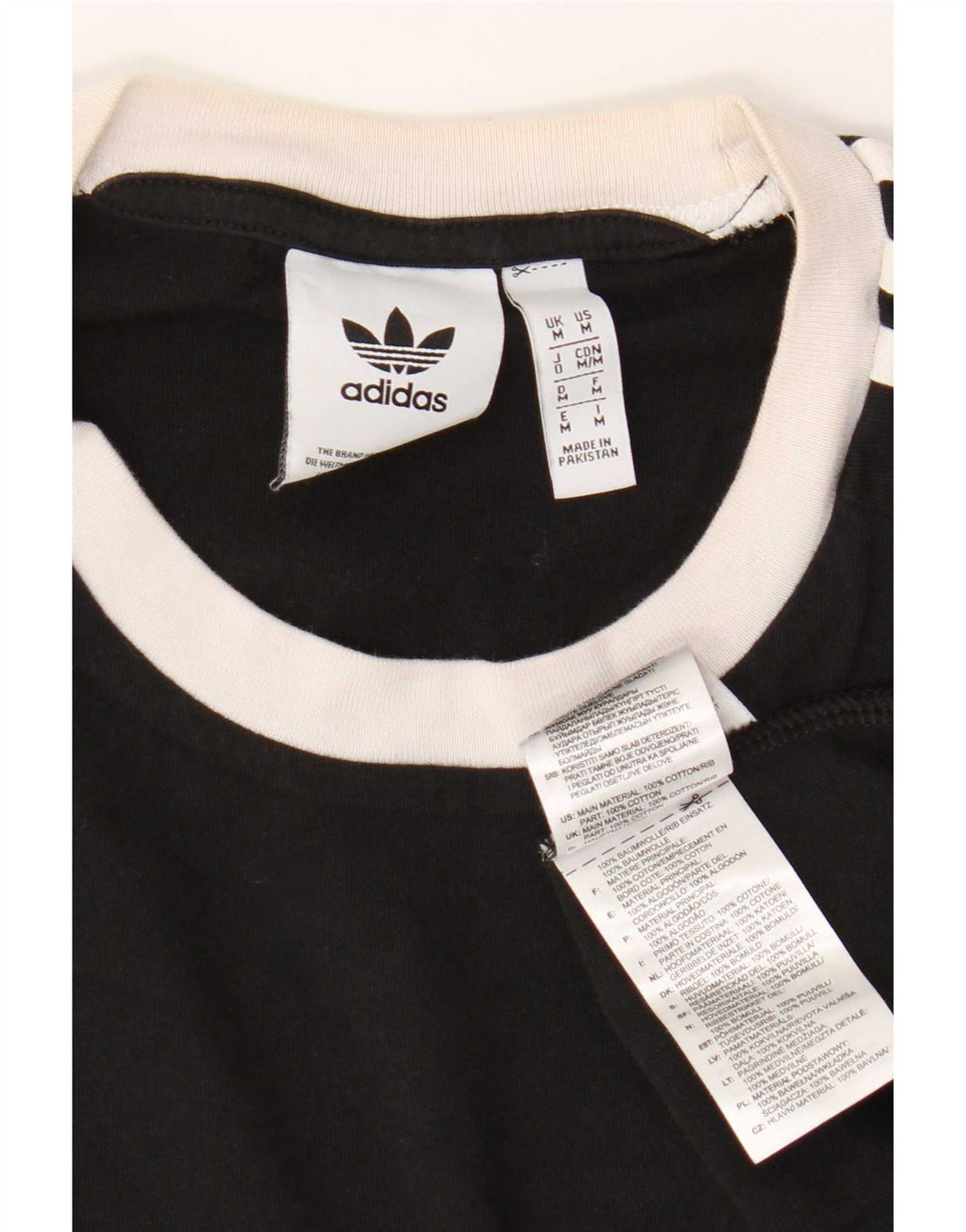 Adidas muška majica kratkih rukava Srednji crni pamuk