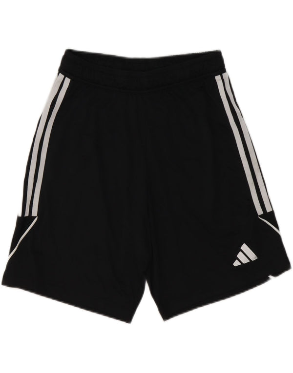 Male crne sportske sportske hlače od poliestera Adidas