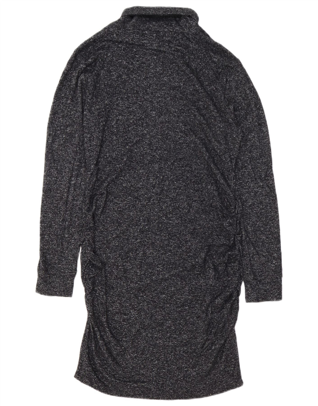 Athleta ženska džemperi haljina s rol izrezom UK 14 Srednje tamnoplava prošarana svila